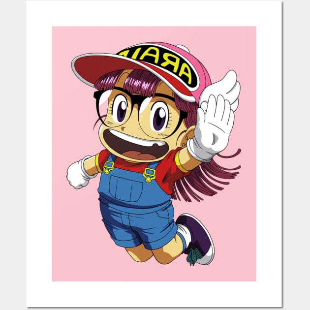 Arale Norimaki Dr Slump Wall Art by teepubliclacreme